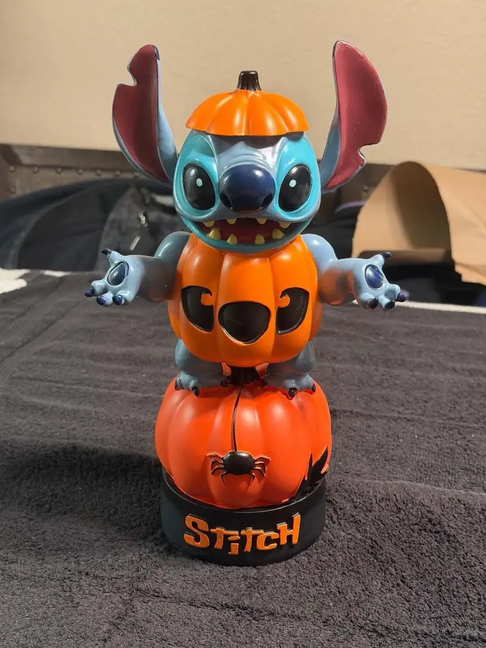 Disney Stitch in Pumpkin Costume Halloween Resin Figure Statue